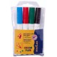 Marker cu cerneala pe baza de apa, pentru copii, 4 culori/set, MOLIN Color Plus