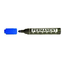 Permanent marker, varf rotund, corp plastic, MOLIN - albastru