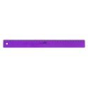 Rigla din plastic colorat, 30cm, M+R - violet