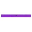 Rigla din plastic colorat, 30cm, M+R - violet