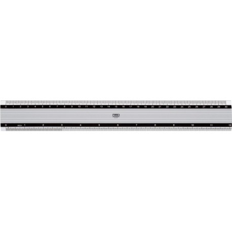 Rigla din aluminiu, 30cm, M+R