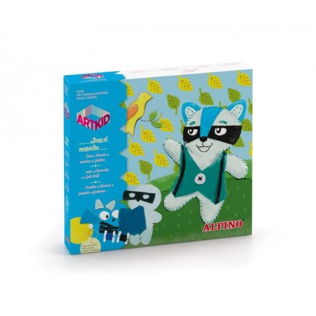 Cutie cu articole creative pentru copii, ALPINO ArtKid Joey the Raccon