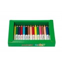 Cutie sertar cu 3 x 12 culori creioane colorate, ALPINO Baby