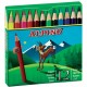 Creioane colorate scurte, cutie carton, 12 culori/set, ALPINO