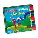 Creioane colorate 24 x 12 culori/cutie, ALPINO Festival Economy pack - ideale pt. scoli si gradinite