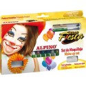 Set machiaj ALPINO Carnival - 6 culori x 5 gr + accesorii