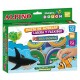 Kit 6 culori x 40gr plastilina magica + 4 seturi accesorii, ALPINO Sea World