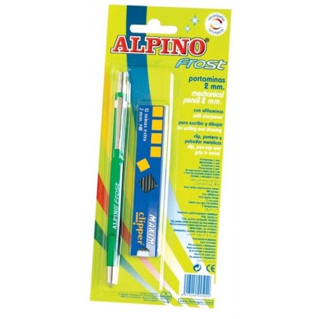 Creion mecanic 2mm + set mine 2mm, in blister, ALPINO Frost