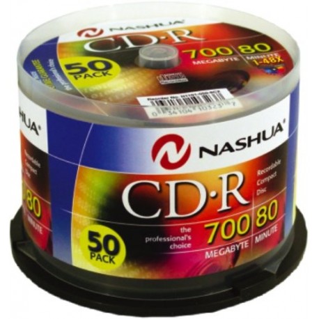 CD-R 700MB-80min (50 buc. Cakebox, 52x) Nashua