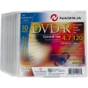 DVD-R 4.7GB, Slimcase, 4x, Nashua