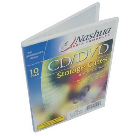 Cutie stocare 1 DVD, slim - transparent