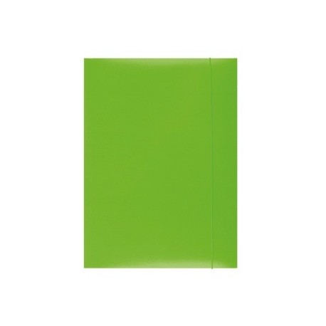 Mapa din carton plastifiat cu elastic, 300gsm, Office Products - verde