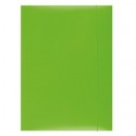 Mapa din carton plastifiat cu elastic, 300gsm, Office Products - verde