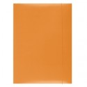 Mapa din carton plastifiat cu elastic, 300gsm, Office Products - orange