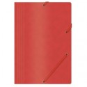 Mapa din carton presat cretat, cu elastic, 390gsm, Office Products - rosu