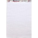 Rezerva hartie pentru flipchart, 50coli/top, 90g/mp, (velin/caroiata - cu microperforatii) Optima