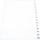 Index plastic gri, numeric 1-10, A4, 120 microni, Optima