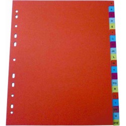 Index plastic color, numeric 1-12, A4, 125 microni, Optima