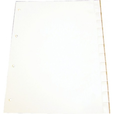 Separatoare plastic gri personalizabil, A4, 125 microni, 20 file/set, Optima