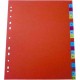 Index plastic color, numeric 1-31, A4, 125 microni, Optima