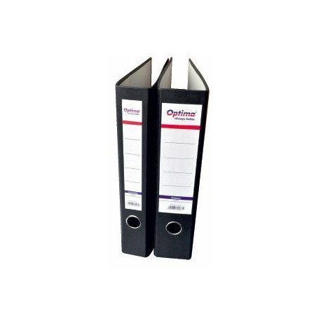 Biblioraft A4, margine metalica, 75mm, Optima Economy - marmorat