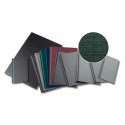 Coperti rigide A4-landscape, structura panzata, 20 buc/set, Metal-BIND OPUS - negru