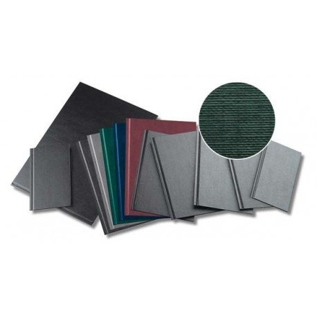 Coperti rigide A4, structura panzata, 20 buc/set, Metal-BIND OPUS Classic Slim - negru