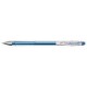 Pix transparent cu gel, cap metalic, PENAC FX-3 Florescent - bleu
