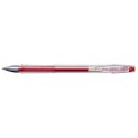 Pix cu gel PENAC FX-3 Metalic, 0.8mm, con metalic, corp transparent - scriere rosu metalizat