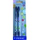 Pix PENAC Soft Glider Joy, rubber grip - 2 buc/blister, scriere albastra