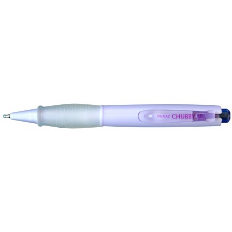 Pix PENAC Mini Chubby, rubber grip, 1.0mm, corp mov pastel - scriere albastra