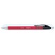Pix PENAC RBR, rubber grip, varf metalic, corp rosu - scriere rosie