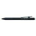 Pix PENAC X ball, cu mecanism, rubber grip, 0.7mm, corp negru cu clema colorata - scriere neagra