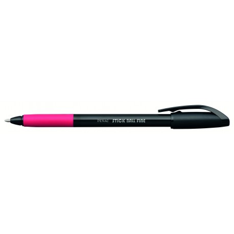 Pix PENAC Stick ball, rubber grip - scriere rosie