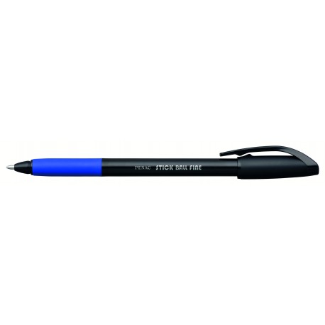 Pix PENAC Stick ball, rubber grip - scriere albastra