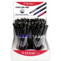 Display 72 pixuri PENAC Stick ball - asortate (12 x rosu, 24 x negru, 36 x albastru)