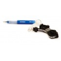 Pix cu rubber grip, PENAC Clic Ball Jewel+ snur PENAC - safir - scriere albastra