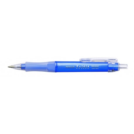 Pix PENAC TRIFIT Flower, cu mecanism, rubber grip, corp bleu sidefat - scriere albastra