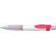 Pix PENAC Chubby 11, rubber grip, 0.7mm, corp alb - accesorii bordeaux - scriere albastra