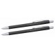 Pix PENAC Mini pocket, cu mecanism, 0.7mm, accesorii metalice, corp negru - scriere abastra