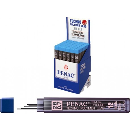 Mine pentru creion mecanic 0,7mm, 12/set, PENAC - 2B