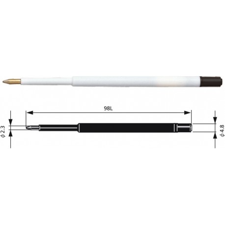 Rezerva PENAC PJBR98 (Trifit , Slender 500) - rosu