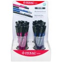 Display 48 creioane mecanice 0,5mm, PENAC RB-085M - asortate (6 x rosu, 18 x negru, 24 x albastru)
