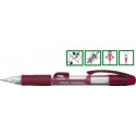 Creion mecanic rubber grip, 0,5mm, varf metalic, PENAC Side 101 - rosu