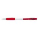 Creion mecanic PENAC CCH-3, rubber grip, 0.5mm, varf metalic, corp transparent - accesorii rosii