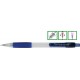 Creion mecanic PENAC CCH-3, rubber grip, 0.5mm, varf metalic, corp transparent - accesorii albastre