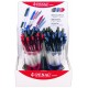 Display 48 creioane mecanice 0,5mm, PENAC CCH-3 - asortate (6 x rosu, 18 x negru, 24 x albastru)