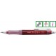 Creion mecanic rubber grip, 0,5mm, varf metalic, PENAC Trifit Jewel - rubin