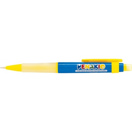 Creion mecanic PENAKIO, rubber grip, 0.7mm - corp galben