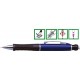 Creion mecanic de lux 0,5mm, accesorii metalice cromate, PENAC Sir Chrome - safir